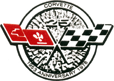 Corvette 25th Anniversary Emblem - 1953-1978